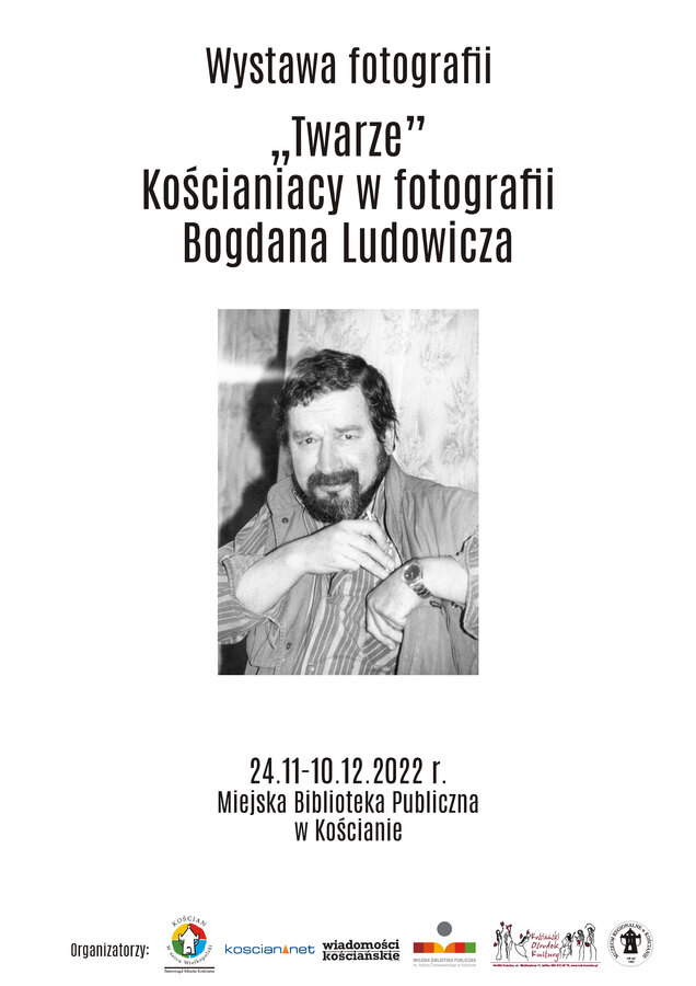 Plakat ze zdjęciem zmarłego fotoreportera Bogdana Ludowicza